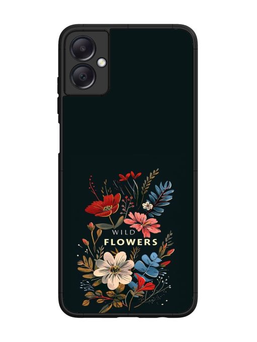 Dark Floral Glossy Soft Edge Case for Samsung Galaxy A05 Chachhi