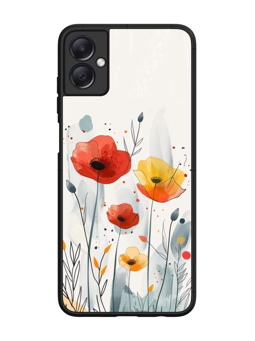 Poppy Fields Glossy Soft Edge Case for Samsung Galaxy A05 Chachhi