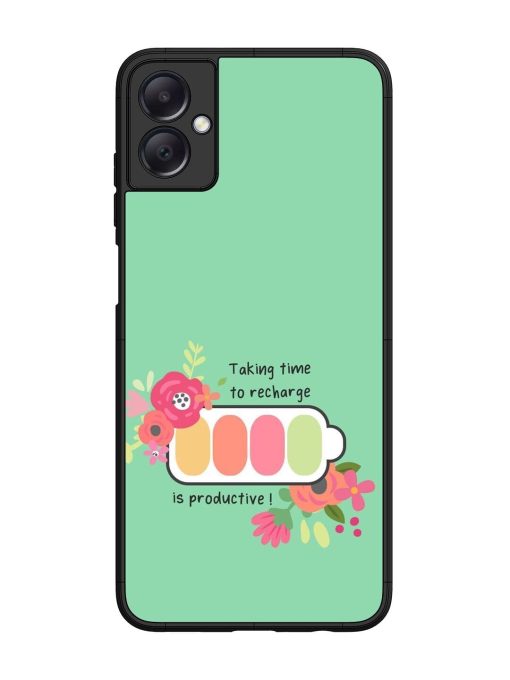 Recharge And Bloom Glossy Soft Edge Case for Samsung Galaxy A05