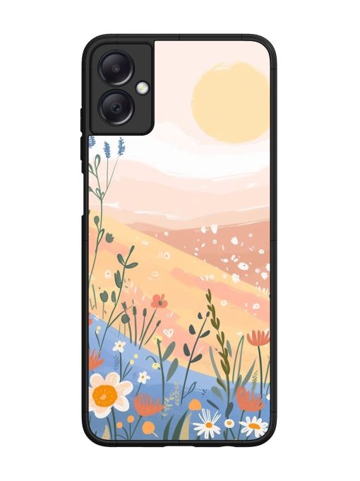 Golden Hour Blooms Glossy Soft Edge Case for Samsung Galaxy A05 Chachhi