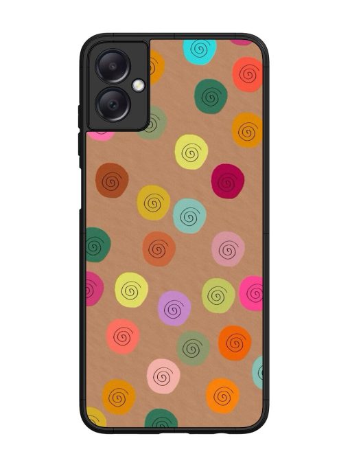 Swirly Dots On Kraft Glossy Soft Edge Case for Samsung Galaxy A05 Chachhi