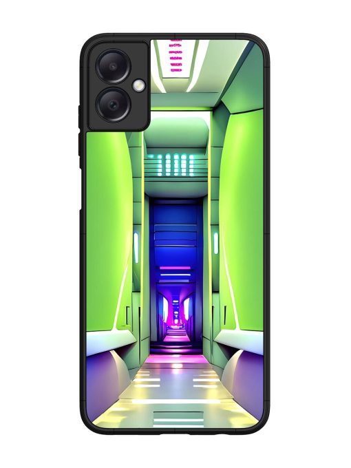 Neon Corridor Glossy Soft Edge Case for Samsung Galaxy A05 Chachhi