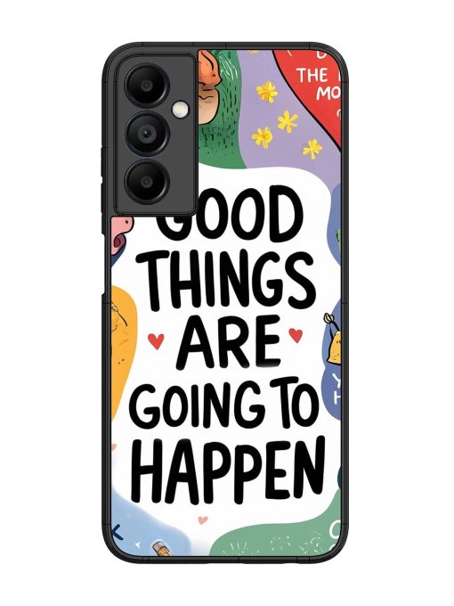 Uplifting Scribbles Glossy Soft Edge Case for Samsung Galaxy A05S Chachhi