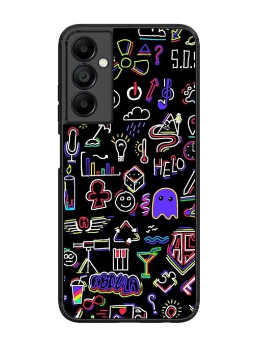 Neon Doodle Glossy Soft Edge Case for Samsung Galaxy A05S Chachhi