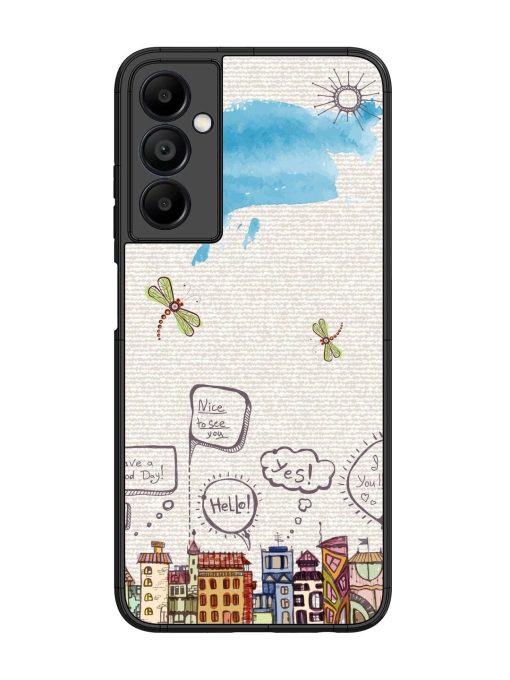 Doodle City Glossy Soft Edge Case for Samsung Galaxy A05S Chachhi