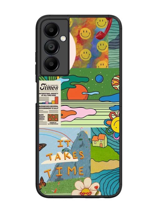 Groovy Vibes Glossy Soft Edge Case for Samsung Galaxy A05S Chachhi