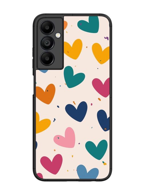 Rainbow Hearts Glossy Soft Edge Case for Samsung Galaxy A05S Chachhi