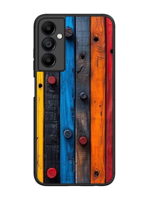 Rainbow Plank Glossy Soft Edge Case for Samsung Galaxy A05S Chachhi