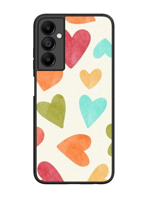 Watercolor Hearts Glossy Soft Edge Case for Samsung Galaxy A05S