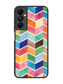 Watercolor Chevron Whimsy Glossy Soft Edge Case for Samsung Galaxy A05S