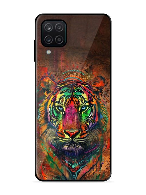 Cosmic Tiger Glossy Soft Edge Case for Samsung Galaxy A12 Chachhi