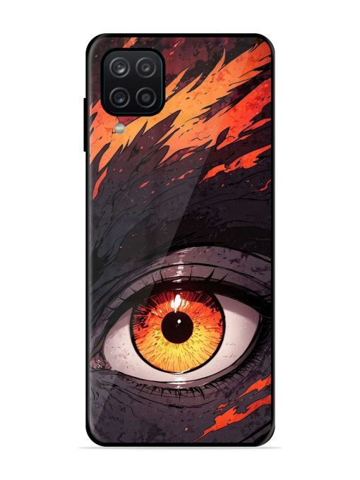 Inferno Gaze Glossy Soft Edge Case for Samsung Galaxy A12 Chachhi