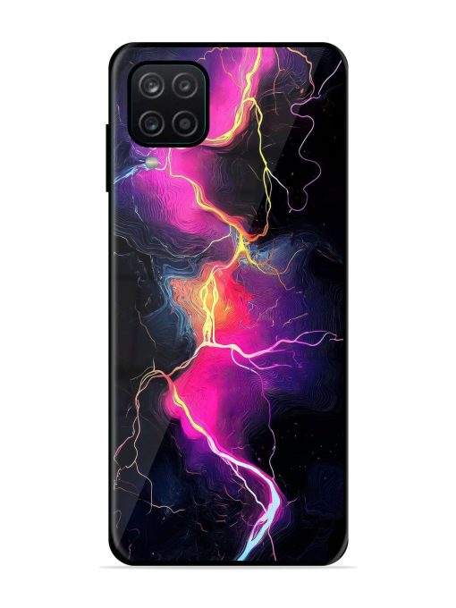 Electric Dreams Glossy Soft Edge Case for Samsung Galaxy A12 Chachhi