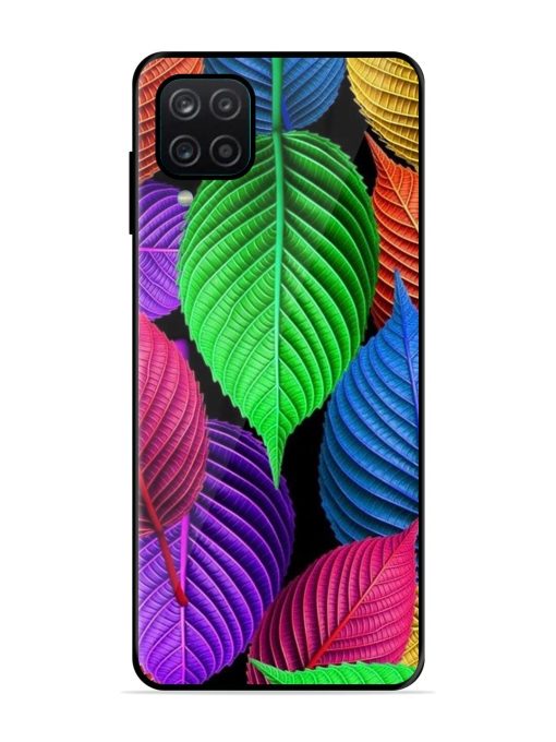 Rainbow Leaf Symphony Glossy Soft Edge Case for Samsung Galaxy A12 Chachhi