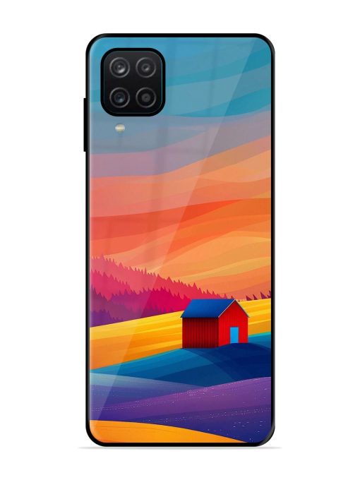 Sunset Solitude Glossy Soft Edge Case for Samsung Galaxy A12 Chachhi