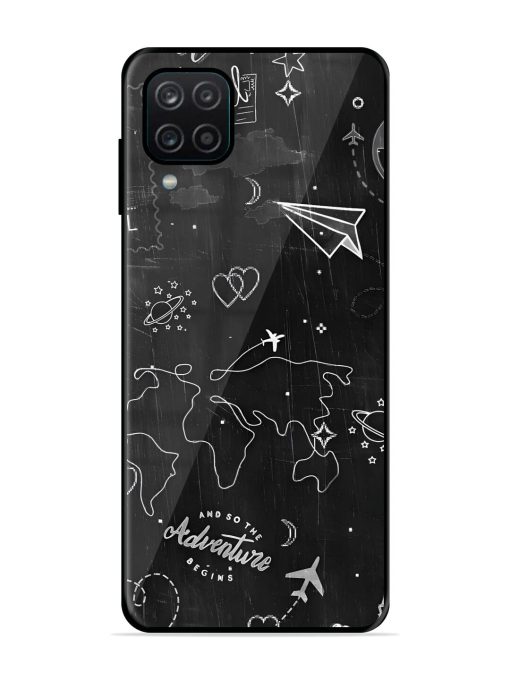 Wanderlust Sketchbook Glossy Soft Edge Case for Samsung Galaxy A12 Chachhi