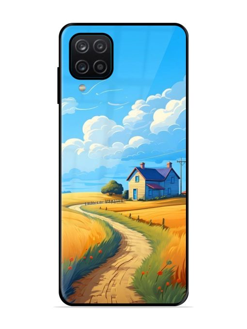 Countryside Cottage Glossy Soft Edge Case for Samsung Galaxy A12 Chachhi