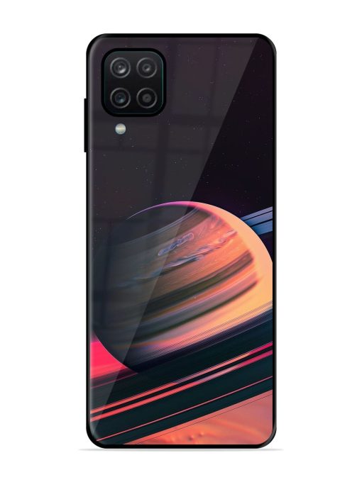 Neon Saturn Glossy Soft Edge Case for Samsung Galaxy A12