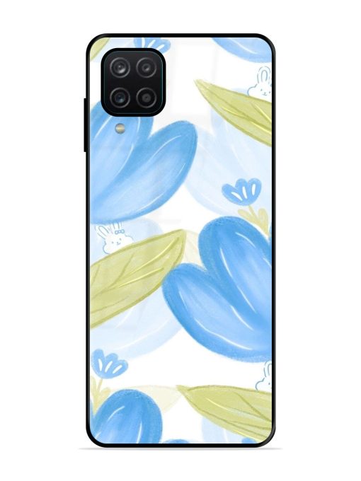 Bunny'S Blue Garden Glossy Soft Edge Case for Samsung Galaxy A12 Chachhi