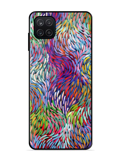 Vibrant Waves Glossy Soft Edge Case for Samsung Galaxy A12 Chachhi