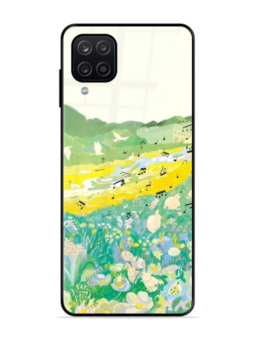 Melody In Bloom Glossy Soft Edge Case for Samsung Galaxy A12 Chachhi