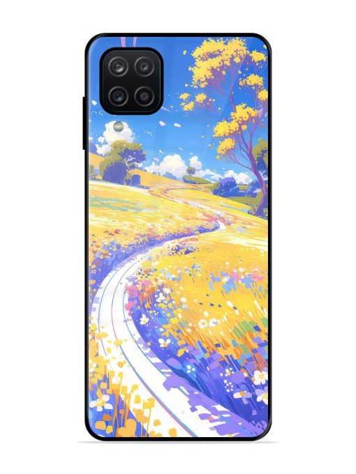 Vibrant Spring Meadow Glossy Soft Edge Case for Samsung Galaxy A12 Chachhi