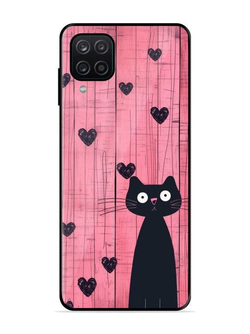 Feline Valentine'S Day Glossy Soft Edge Case for Samsung Galaxy A12 Chachhi