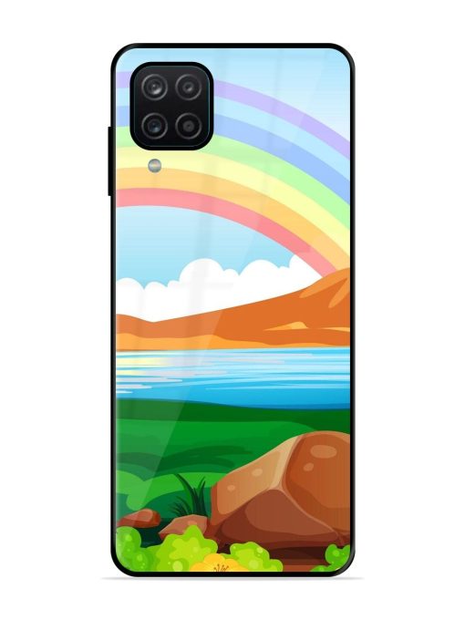 Rainbow Over The Lake Glossy Soft Edge Case for Samsung Galaxy A12 Chachhi