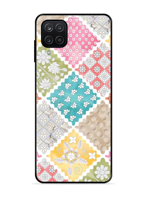 Patchwork Dreamscape Glossy Soft Edge Case for Samsung Galaxy A12