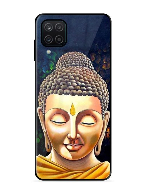 Buddha Face Glossy Soft Edge Case for Samsung Galaxy A12 Chachhi