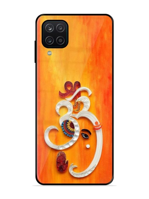 Ganesha In Quilling Art Glossy Soft Edge Case for Samsung Galaxy A12 Chachhi