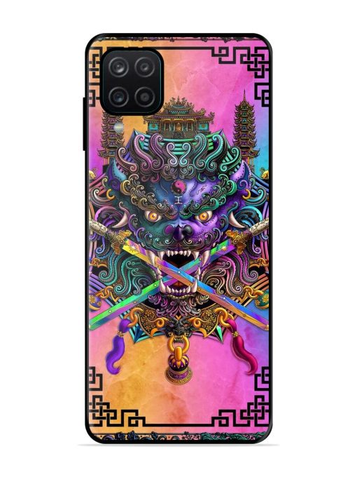 Psychedelic Fu Dog Tapestry Glossy Soft Edge Case for Samsung Galaxy A12 Chachhi