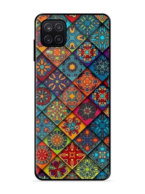 Patchwork Mandala Mosaic Glossy Soft Edge Case for Samsung Galaxy A12 Chachhi