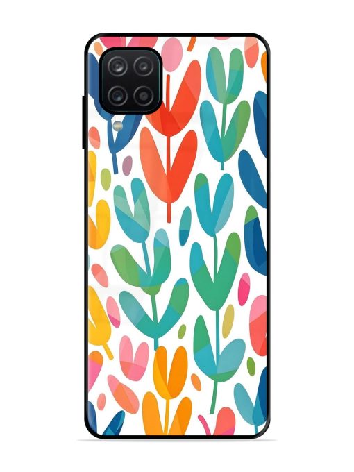 Rainbow Of Blooms Glossy Soft Edge Case for Samsung Galaxy A12 Chachhi