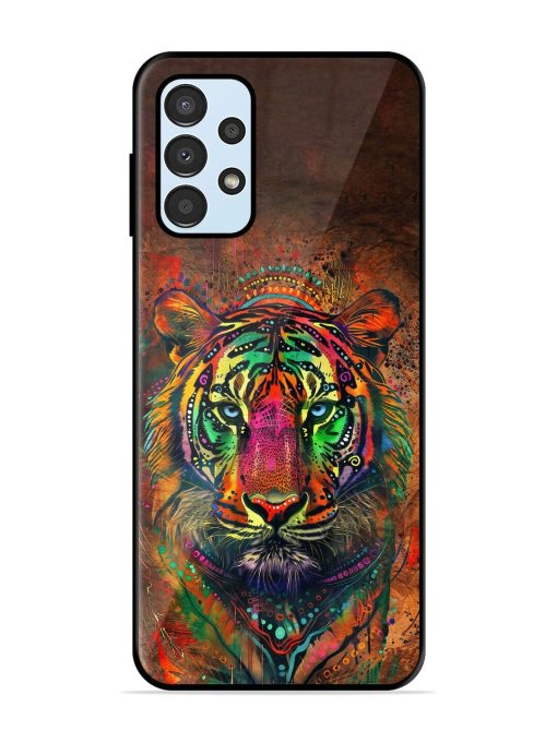 Cosmic Tiger Glossy Soft Edge Case for Samsung Galaxy A13 Chachhi