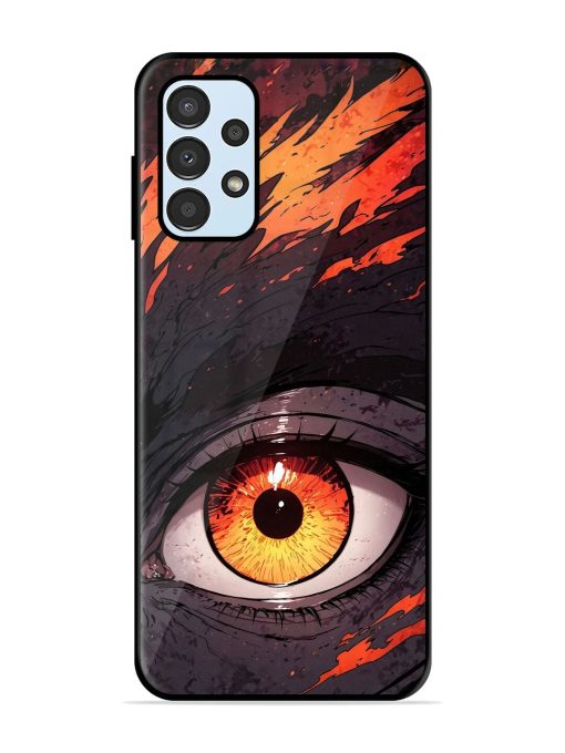 Inferno Gaze Glossy Soft Edge Case for Samsung Galaxy A13 Chachhi