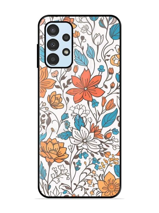 Floral Symphony Glossy Soft Edge Case for Samsung Galaxy A13 Chachhi