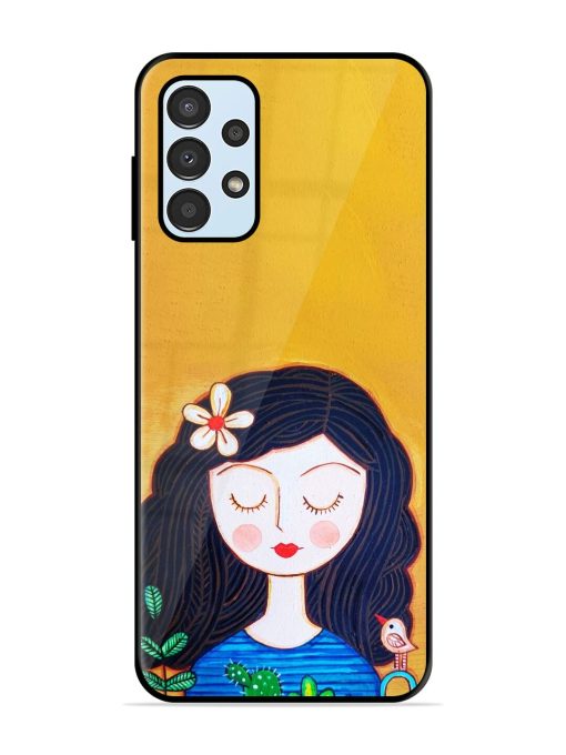 Girl Illustration Glossy Soft Edge Case for Samsung Galaxy A13 Chachhi