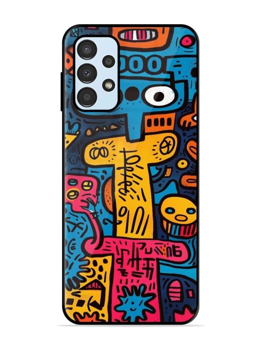 Doodletopia Glossy Soft Edge Case for Samsung Galaxy A13 Chachhi