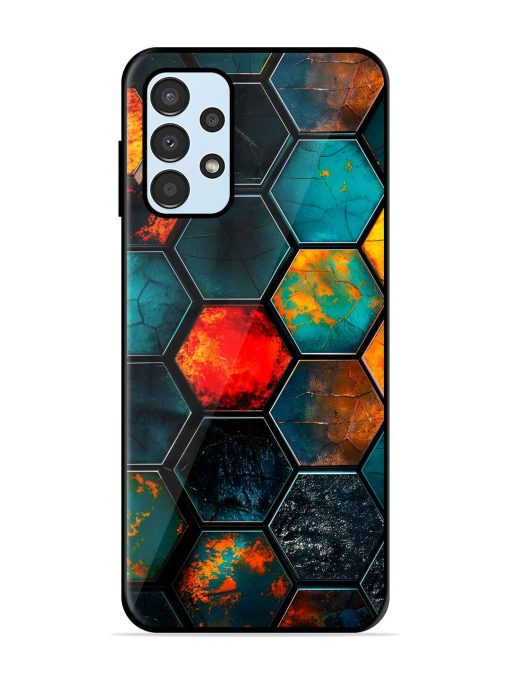 Hexagon Hive Glossy Soft Edge Case for Samsung Galaxy A13 Chachhi