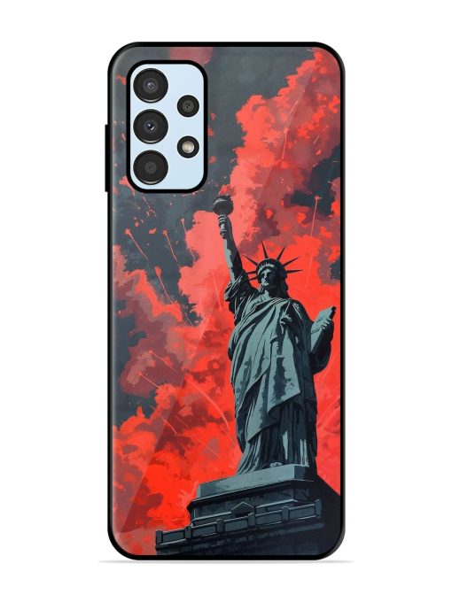 Lady Liberty'S Firework Finale Glossy Soft Edge Case for Samsung Galaxy A13