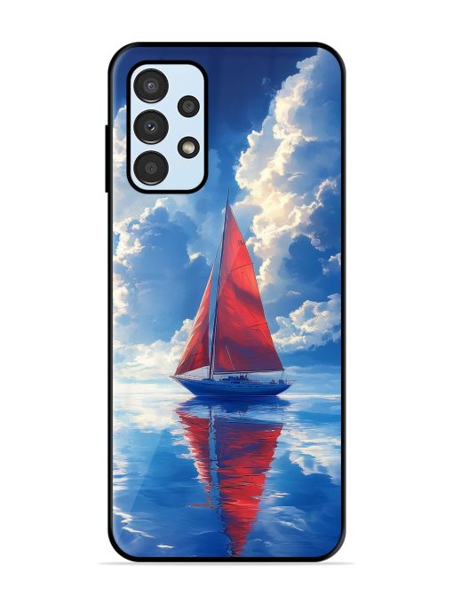 Crimson Sails Glossy Soft Edge Case for Samsung Galaxy A13 Chachhi