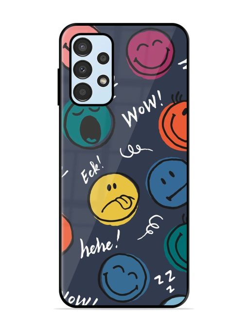 Emoticon Parade Glossy Soft Edge Case for Samsung Galaxy A13 Chachhi