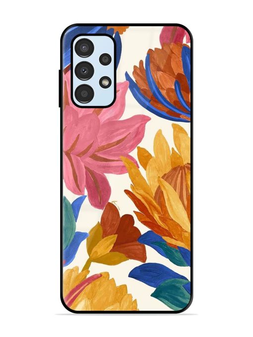 Blooming Tapestry Glossy Soft Edge Case for Samsung Galaxy A13 Chachhi