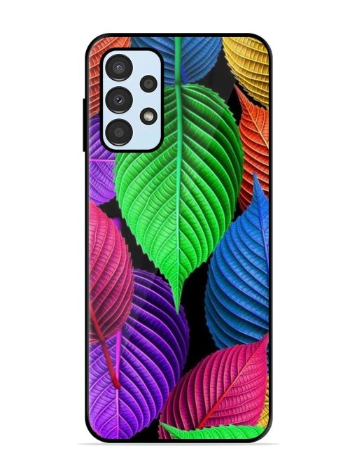 Rainbow Leaf Symphony Glossy Soft Edge Case for Samsung Galaxy A13 Chachhi