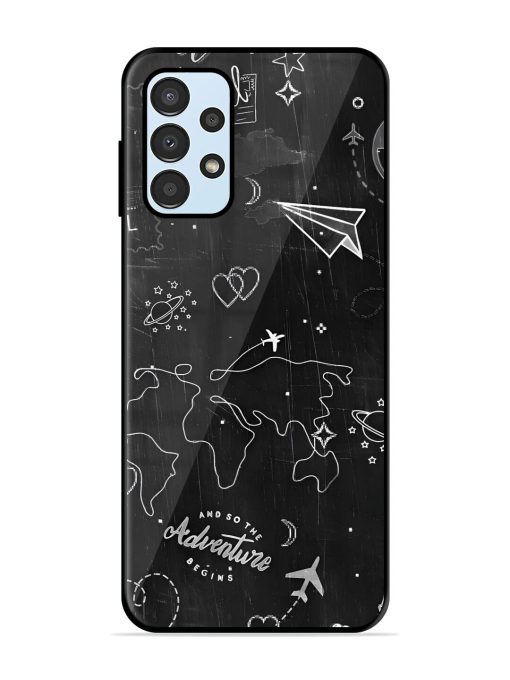 Wanderlust Sketchbook Glossy Soft Edge Case for Samsung Galaxy A13 Chachhi