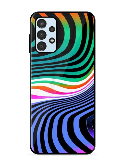 Psychedelic Waves Glossy Soft Edge Case for Samsung Galaxy A13 Chachhi