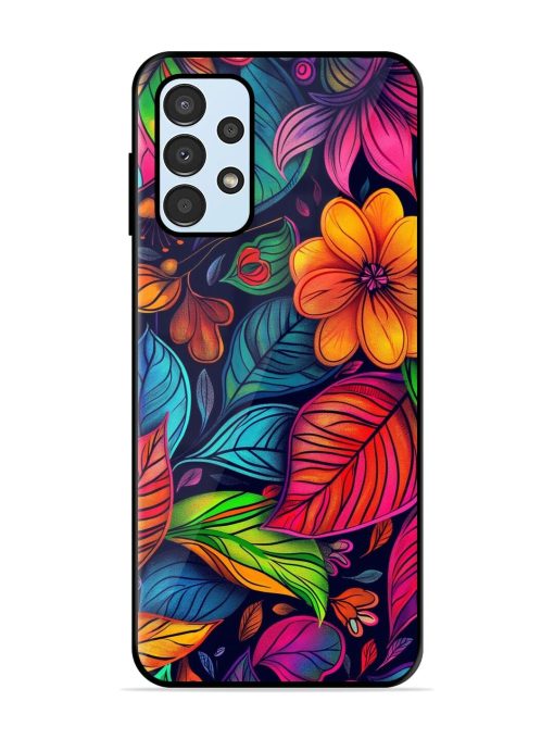 Rainbow Of Blooms Glossy Soft Edge Case for Samsung Galaxy A13 Chachhi