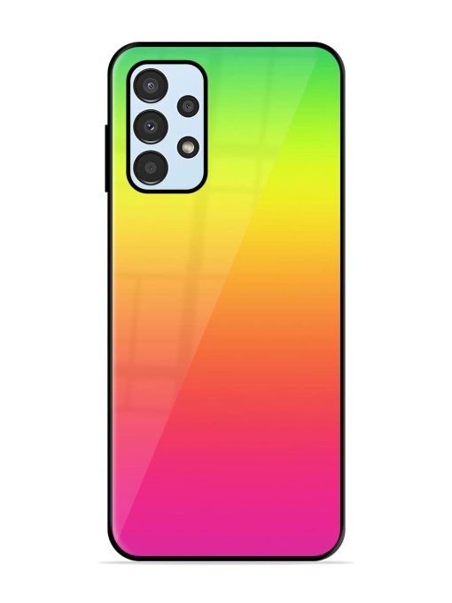 Rainbow Gradient Glossy Soft Edge Case for Samsung Galaxy A13 Chachhi