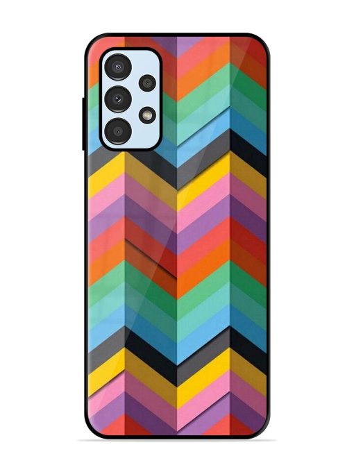 Colorful Zigzag Glossy Soft Edge Case for Samsung Galaxy A13 Chachhi